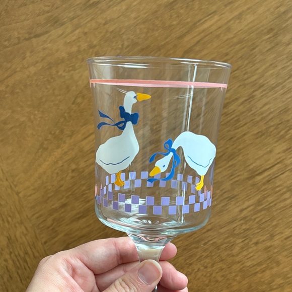 Vintage Libbey Country Geese Water Goblets (set of 4) - Picture 6 of 15